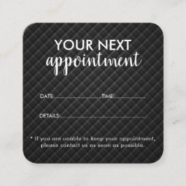 Trendy Modern Salon Appointment Reminder Card Tidsbeställning Kort