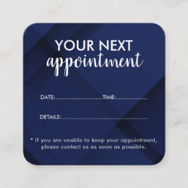 Trendy Modern Salon Appointment Reminder Card Tidsbeställning Kort