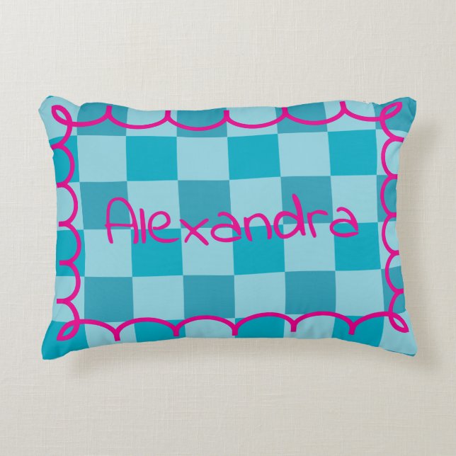 Trendy Name Template Sticker Prydnadskudde (Framsidan)