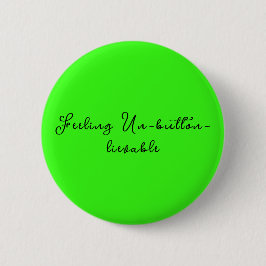 Trendy Neon Green Personalized Circle Knapp