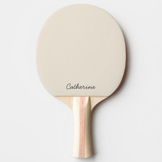 Trendy Oatmeal Beige Custom Ping Pong Paddle Pingisracket