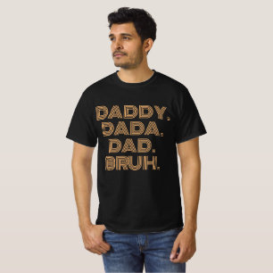 TRENDY PAPPA PAPPAN PAPPADÅ BRUH FARS DAG T SHIRT