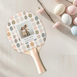 Trendy Pastel Easter Photo Paddle | Personalized Pingisracket
