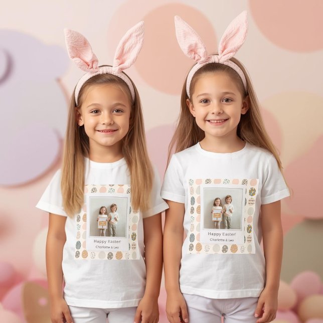 Trendy Pastel Easter Photo  | Personalized T Shirt (Skapare uppladdad)