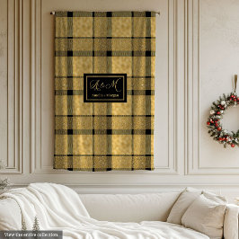 Trendy Personalized Elegant Plaid Blanket for Him Fleecefilt