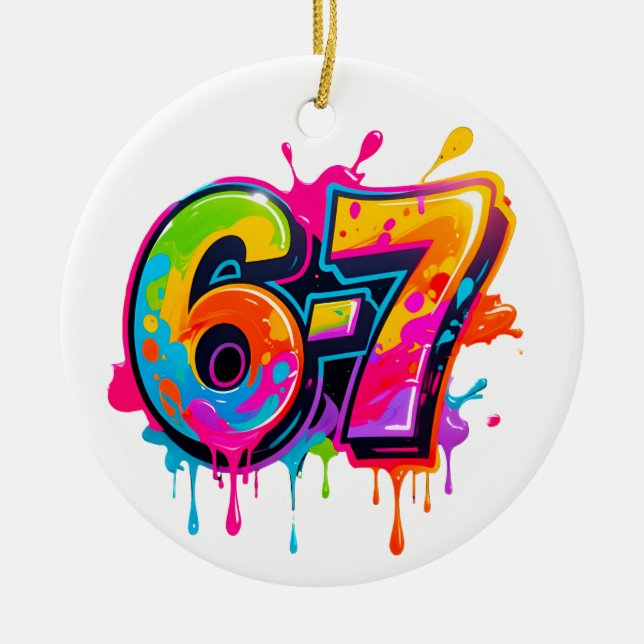 Trendy Popular Teen Meme IYKYK 6-7 67 Ornament (Framsidan)
