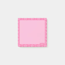 Trendy Preppy Tropical Floral Post-it Block