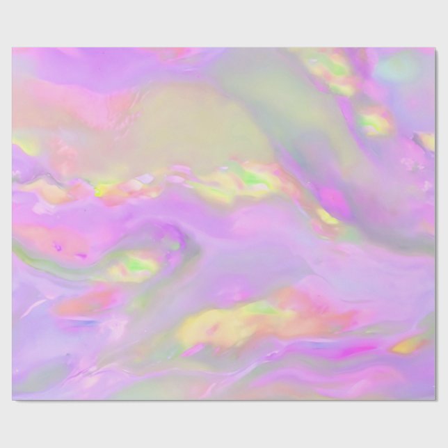 Trendy pretty colorful abstract waves presentpapper (Platt)