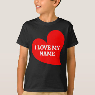 TRENDY RÖTT HJÄRTA JAG ÄLSKAR MIN ROMANTISKA VALEN T SHIRT