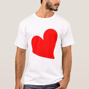 TRENDY RÖTT HJÄRTA VALENTINSDAG T SHIRT