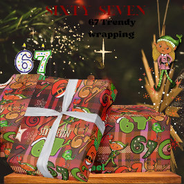 Trendy Sixty Seven Wrapping Paper I red plaid Presentpapper