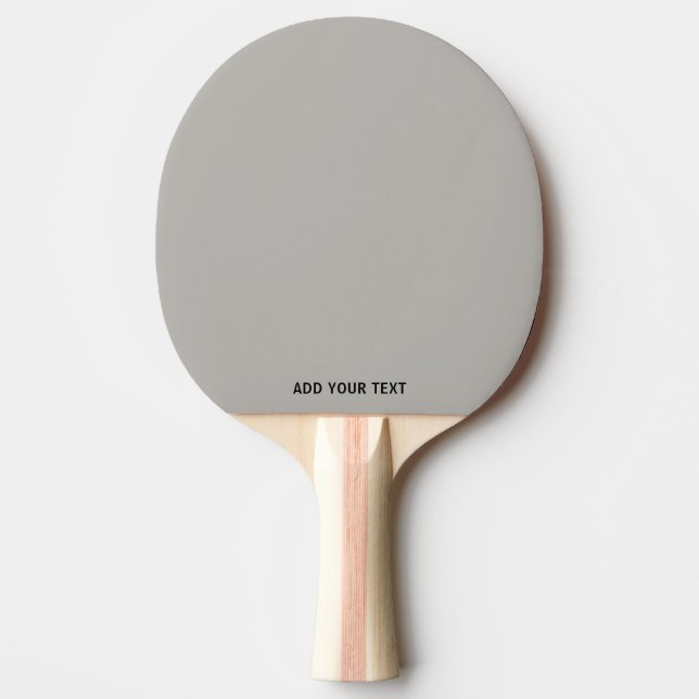 Trendy Soft Gray-Beige  - Custom Ping Pong Paddle Pingisracket (Framsidan)