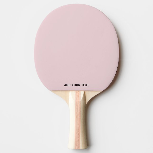 Trendy Soft Pastel Pink -  Custom Ping Pong Paddle Pingisracket (Framsidan)