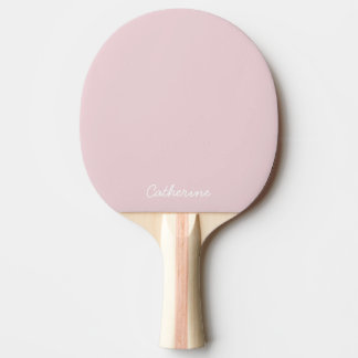 Trendy Soft Pastel Pink Custom Ping Pong Paddle Pingisracket