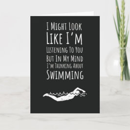 Trendy Swimming Cards Swimmer Swim Modern Sports Kort
