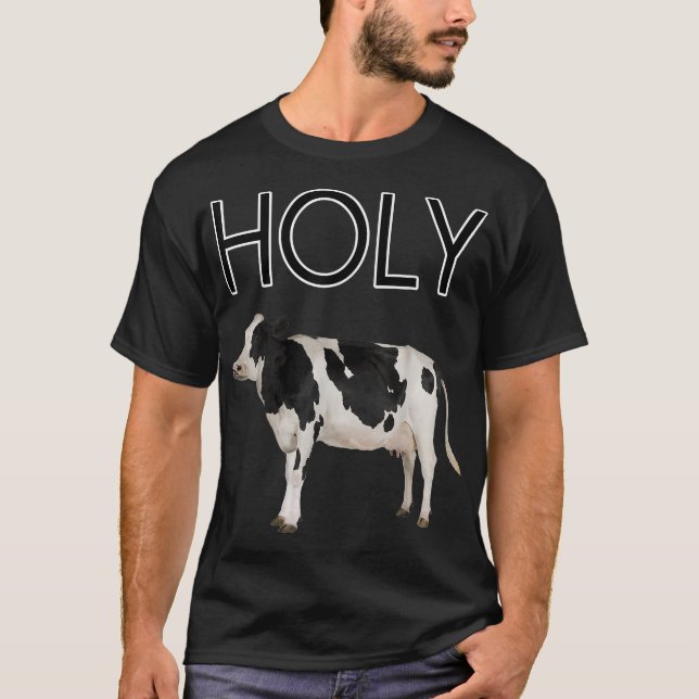 Trendy Teez unise adult  Holy Cow T , Red, Small U T Shirt (Framsida)