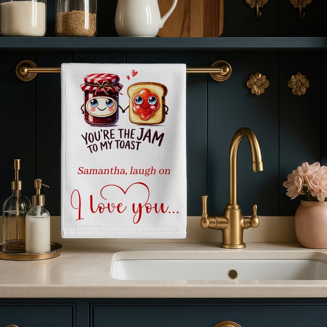 Trendy Valentine Funny Food Kitchen Towel Kökshandduk (Trendy Valentine Funny Food Kitchen Towel)