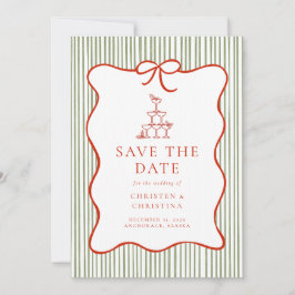 Trendy Whimsical Hand Drawn Bow Photo  Spara Datumet