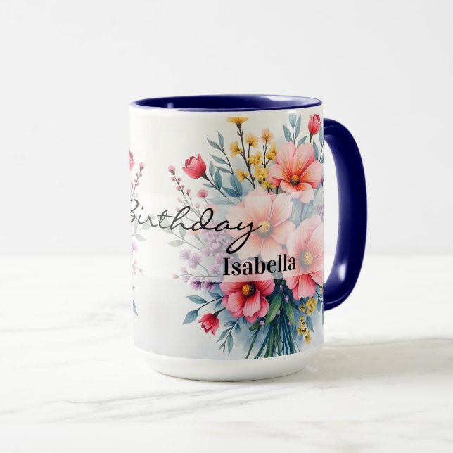 Trendy Wildflowers Beautiful Luxury Collection Mugg (Framsida höger)