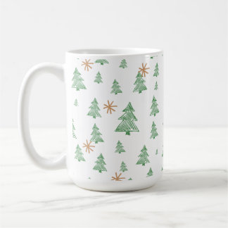 Trendy Winter Unique Christmas Tree Stars Kaffemugg