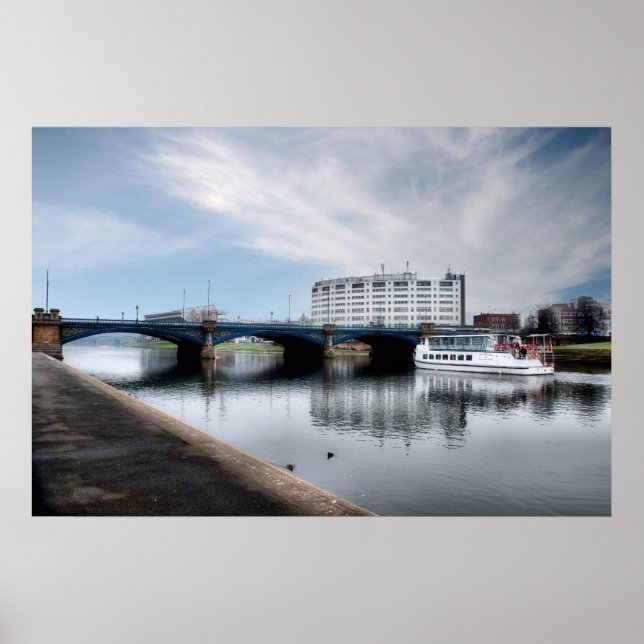 Trent Bridge, Nottingham UK Poster (Framsidan)