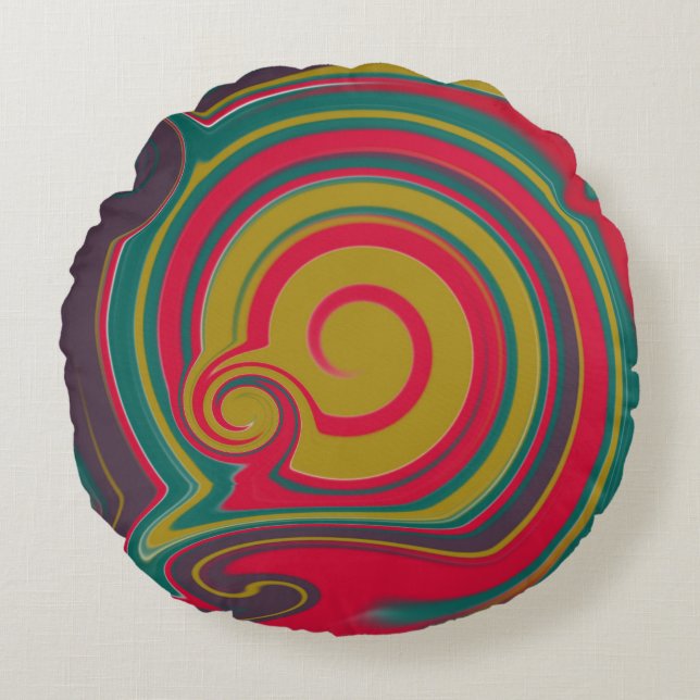 Trent Färg 2025 Lumbar Pillow Rund Kudde (Framsidan)