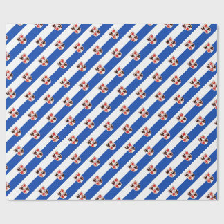 Trentino Alto Adige flagga (italiensk region) Presentpapper