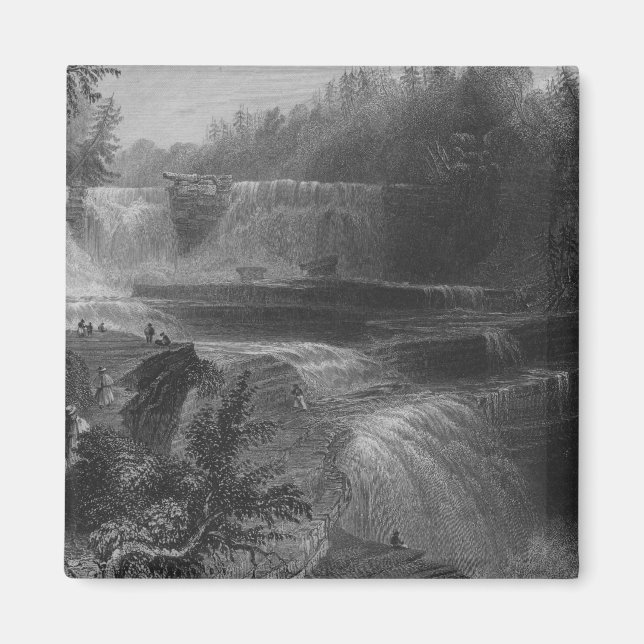 Trenton High Falls, 1838 Magnet (Framsidan)