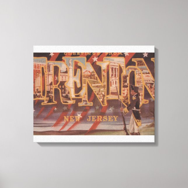 Trenton, New jersey (revolutionär) Canvastryck (Framsida)