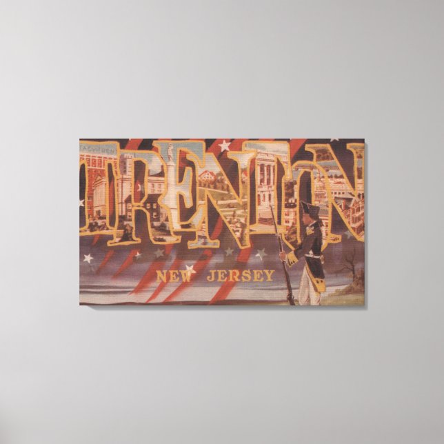 Trenton, New jersey (revolutionär) Canvastryck (Framsida)