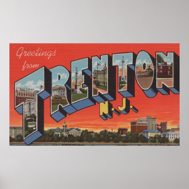 Trenton, New jersey-stora Brev-scenarier Poster (Framsidan)