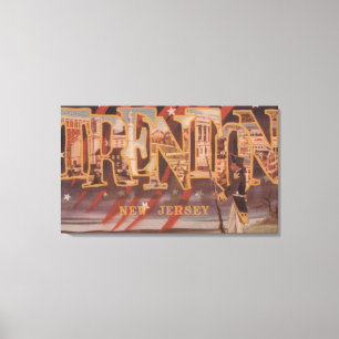 Trenton som är ny - jersey (revolutionären) canvastryck