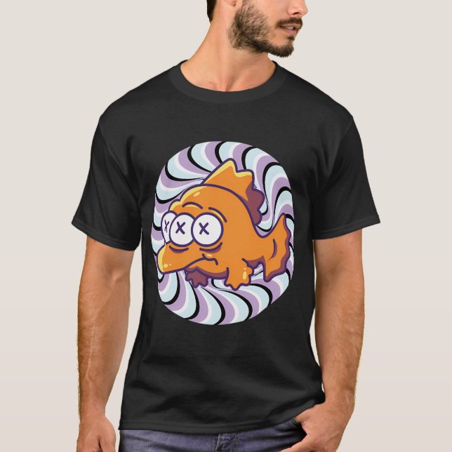 Treögd fisk kinetisk t shirt (Framsida)