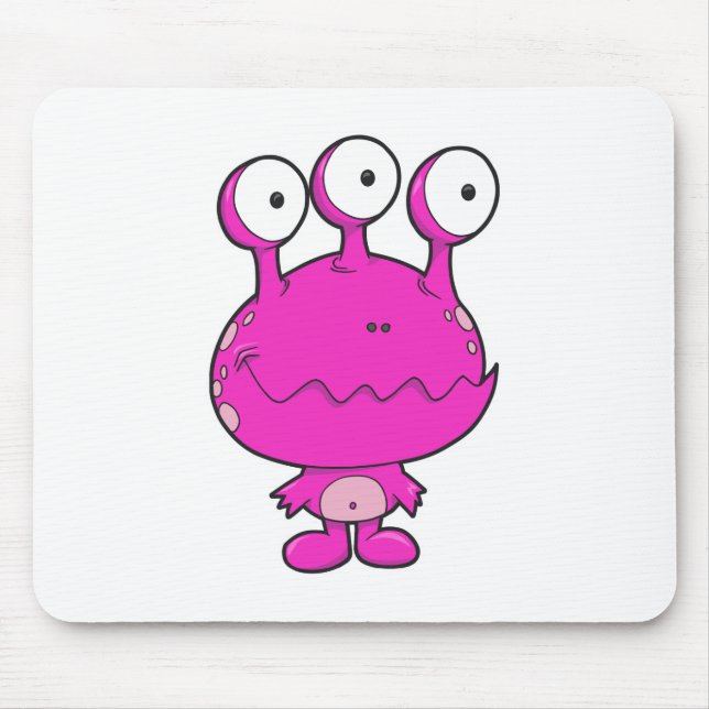 treögd lycklig monster  het rosa musmatta (Framsidan)