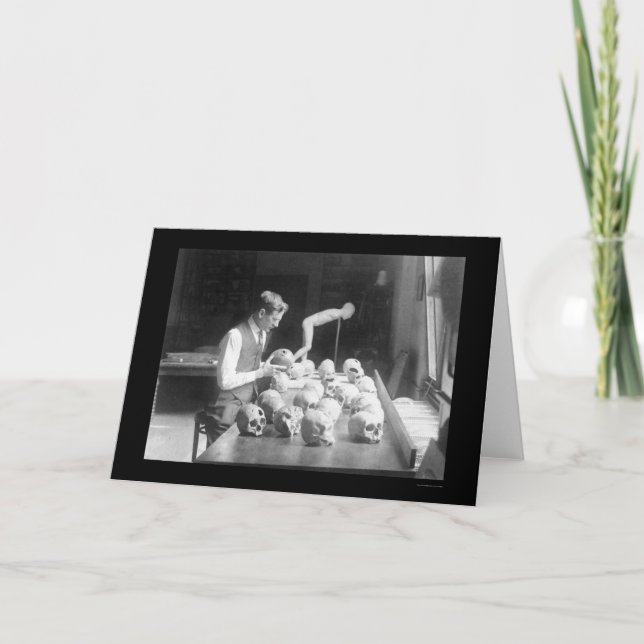 Trepanerat döskallarmuseum 1926 kort (Framsida)