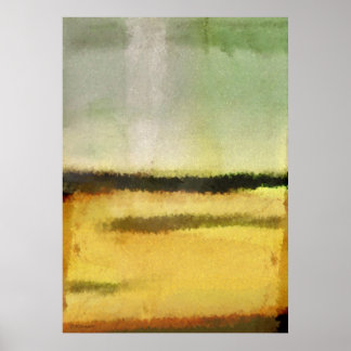 Treradig digital Abstrakt, målning Poster