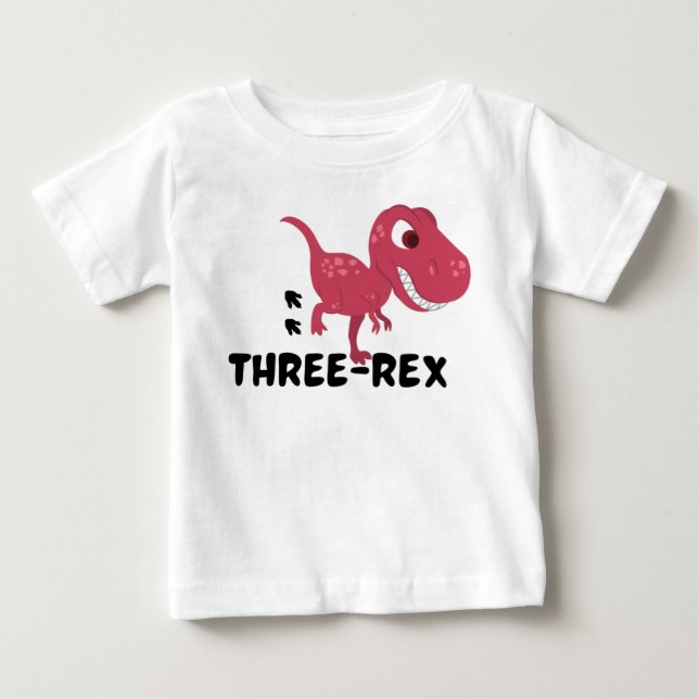 TreRex 3:e födelsedagen T Shirt (Framsida)