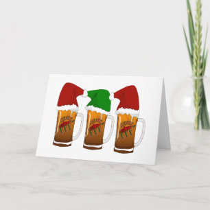 Tres Amigos jul Cerveza Helgkort