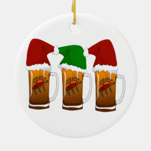 Tres Amigos jul Cerveza Julgransprydnad Keramik