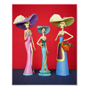 Tres Catrinas fototryck