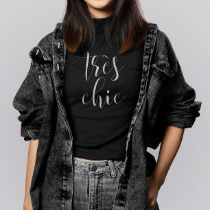 Très-Chic för skripttypografi Tee Shirt
