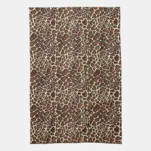 Très chic leopard print townes kökshandduk