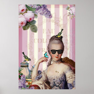 Très Chic Marie Antoinette med skuggor Poster
