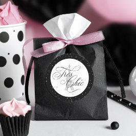 Très Chic Paris Polka dots ID1162 Runt Klistermärke