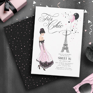 Trés Chic Parisian Sweet 16 ID1162 Inbjudningar
