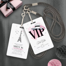 Trés Chic Parisiskt Sweet 16 ID1162 Märke