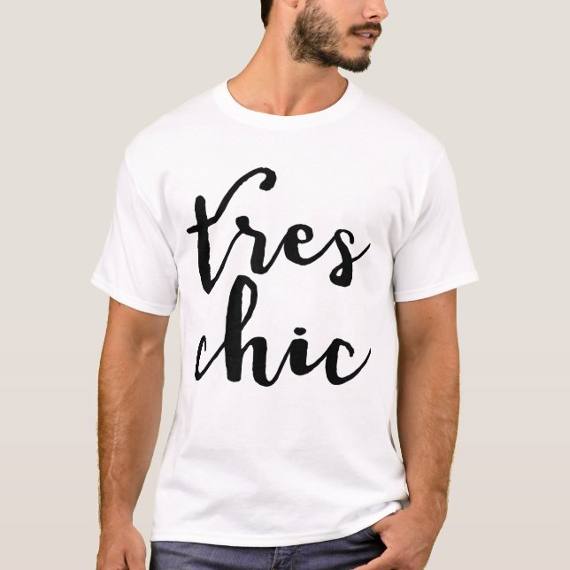 Tres formulerar chic fransk t-shirt (Framsida)