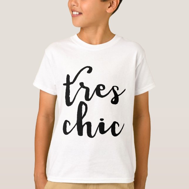 Tres formulerar chic fransk t-shirt (Framsida)