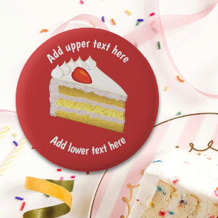 Tres Lords Birthday Cake for your own text / namn Knapp