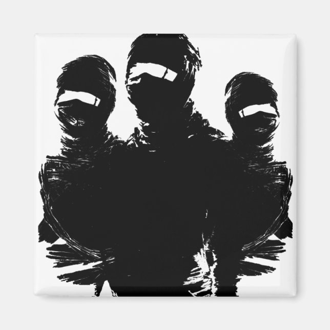 Tres ninjas magnet (Framsidan)